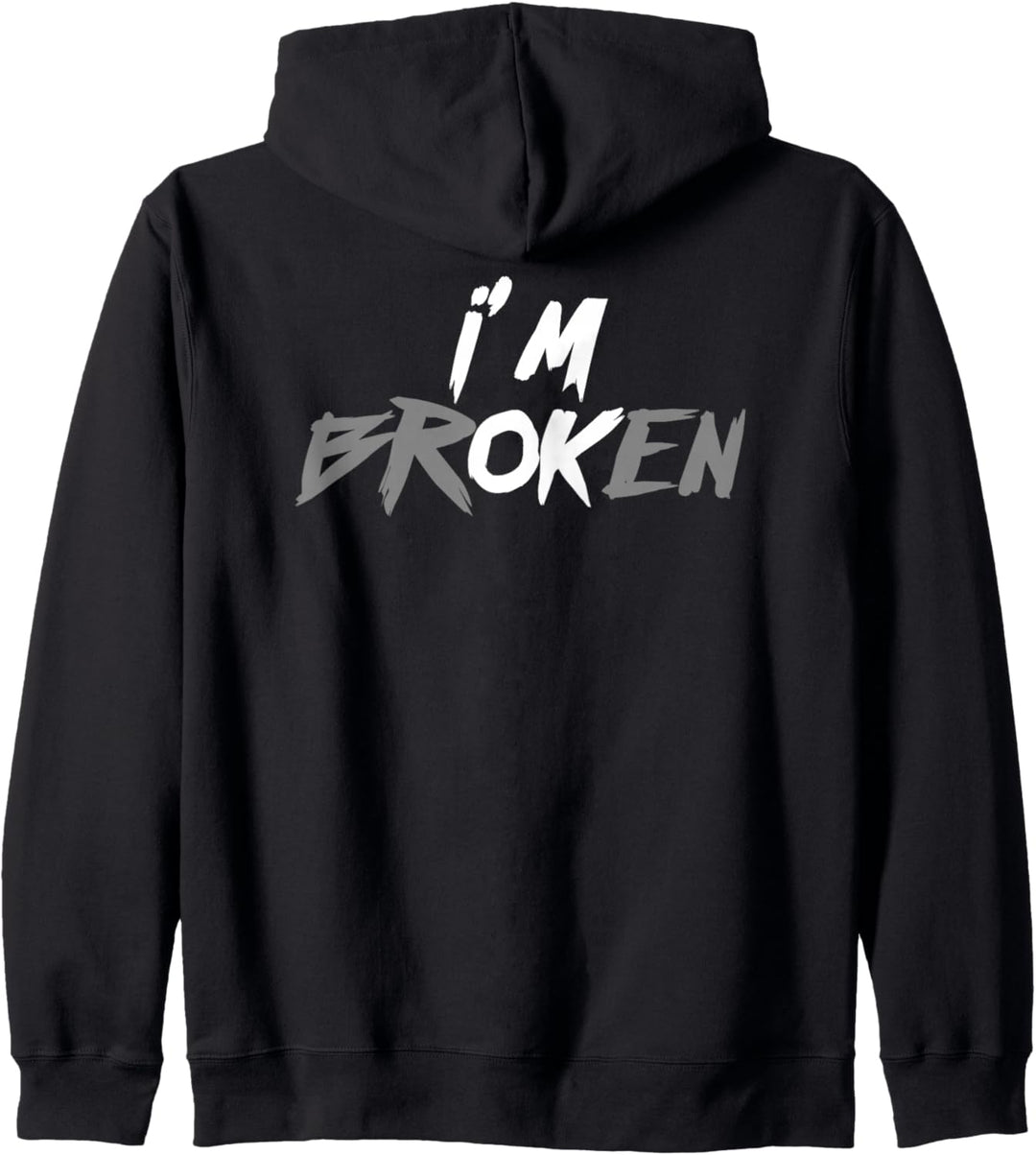 Ich bin ok (gebrochen) Kapuzenjacke