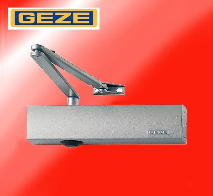 Türschliesser GEZE TS4000 TS 4000, silber Komplettpaket inkl. Montageplatte und Normalgestänge Ts 40
