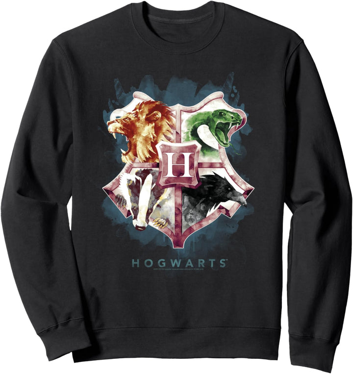 Harry Potter Hogwarts Crest Watercolor Sweatshirt