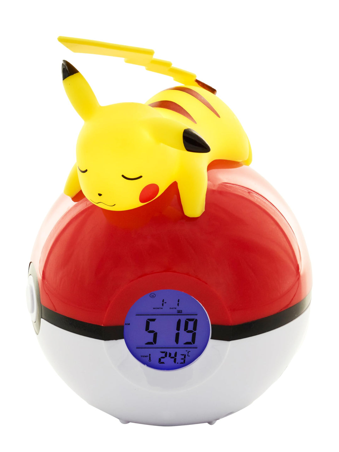 Teknofun - Pokemon Pikachu Light Up FM Alarm Clock - Radio Wecker (ca 16cm) - 811354 Pikachu Pokemon