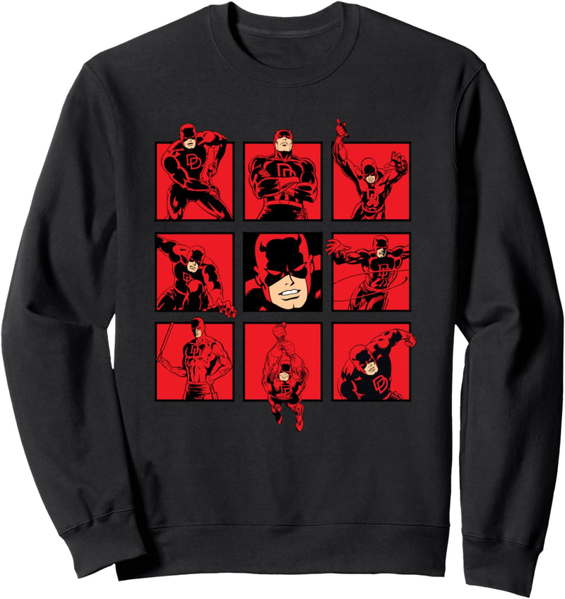 Marvel Daredevil The Faces of The Man With No Fear Sweatshirt