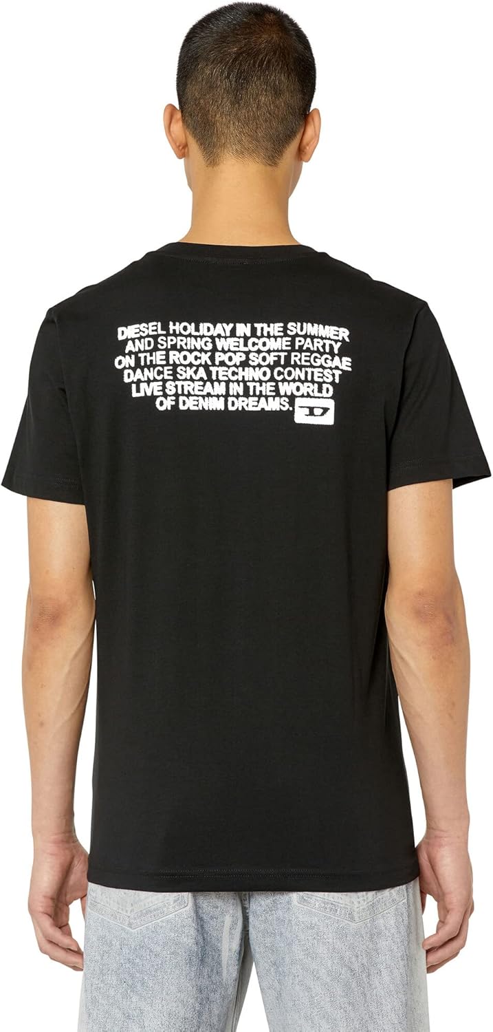 Diesel Herren T-Shirt 3XL 9 - 0 Grad, 3XL 9 - 0 Grad