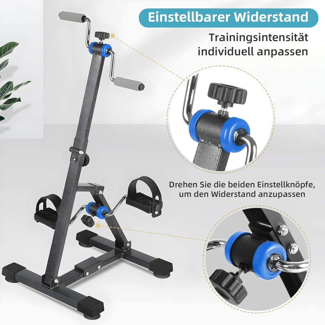 Faltbares Arm- und Bein-Ergometer für Senioren – Pedaltrainer für ältere Menschen, verstellbares Han