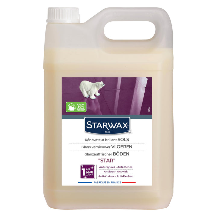 STARWAX Glanzauffrischer Innenböden 5 l | Reinigt und schützt vor Kratzern und Flecken, langanhalten