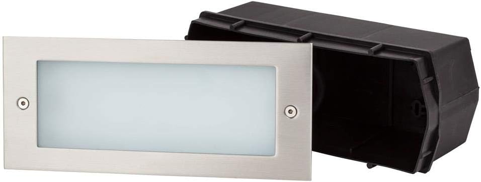 AEG WALL LED Wandeinbauleuchte 25,2 cm Satiniert Nickel gebürstet