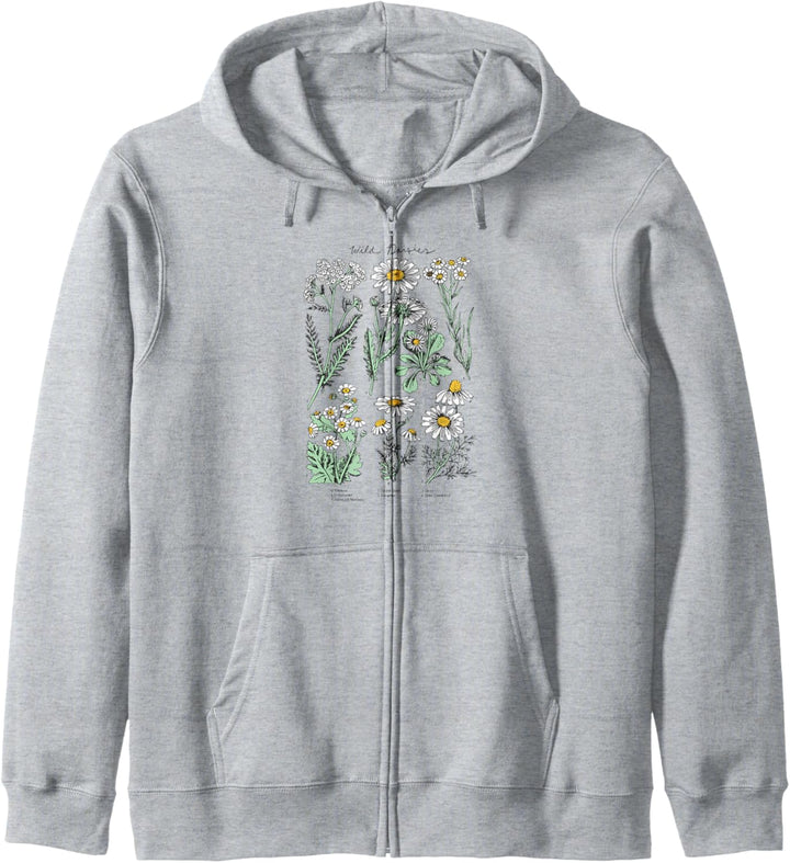 Trendy Wild Daisies Poster Kapuzenjacke