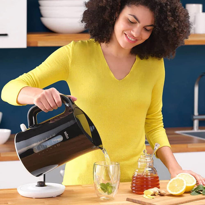 Braun Household Breakfast1 Collection Wasserkocher WK1100BK, 360° drehbar, Abnehmbarer Kalkfilter, 1