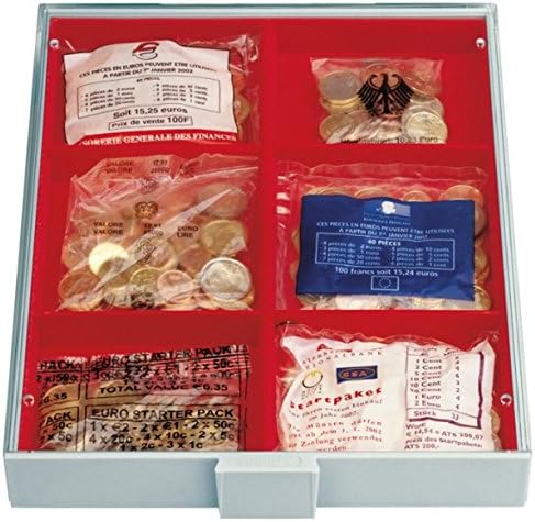 LINDNER Das Original Sammelbox Standard mit 2 flexibel unterteilbaren Fächern 105 x 280 x 29 mm