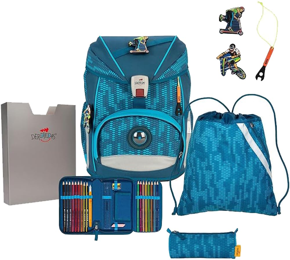 DerDieDas Schulrucksack 5-TLG. Ergoflex Superlight Trendsport 2023