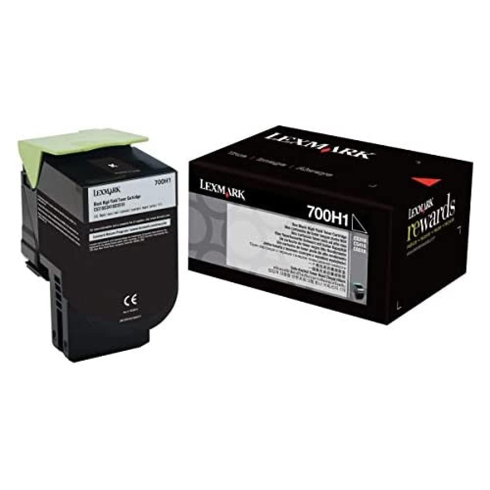 Lexmark 70C0H10 Original Toner 1er Pack Schwarz, Schwarz