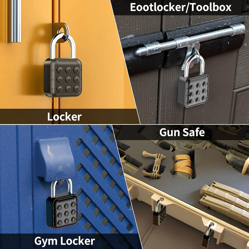 Zahlenschloss, Zahlenschloss für Spind, Schliessfach & Gym Locker Lock - Hohe Sicherheit, einfach zu