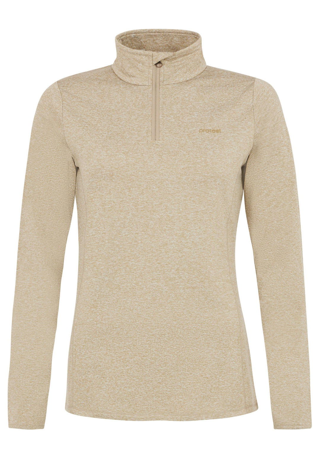 Protest Damen 1/4-reissverschluss FABRIZM XL Bamboobeige, XL Bamboobeige