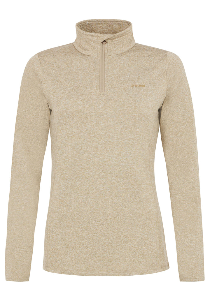 Protest Damen 1/4-reissverschluss FABRIZM XL Bamboobeige, XL Bamboobeige
