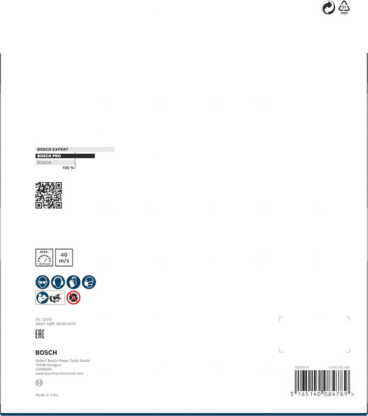 Bosch Professional 1x Schleifscheibe für Doppelschleifmaschine (Ø 200 x 25 mm, K46, Zubehör Schleifm