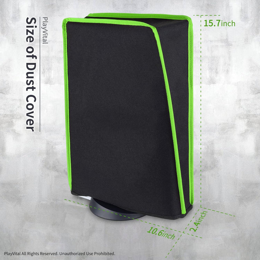 PlayVital Staubhülle für ps5,Staubschutze Hülle Spritzwasserdichte Tasche,Schutzhülle Abdeckung Case