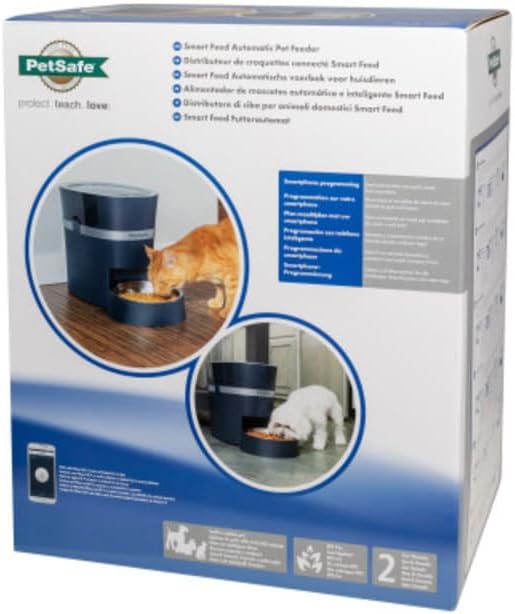 PetSafe Smart Feed Futterautomat, Mit Smartphone-Steuerung per App, Für Trockenfutter geeignet, 1,5