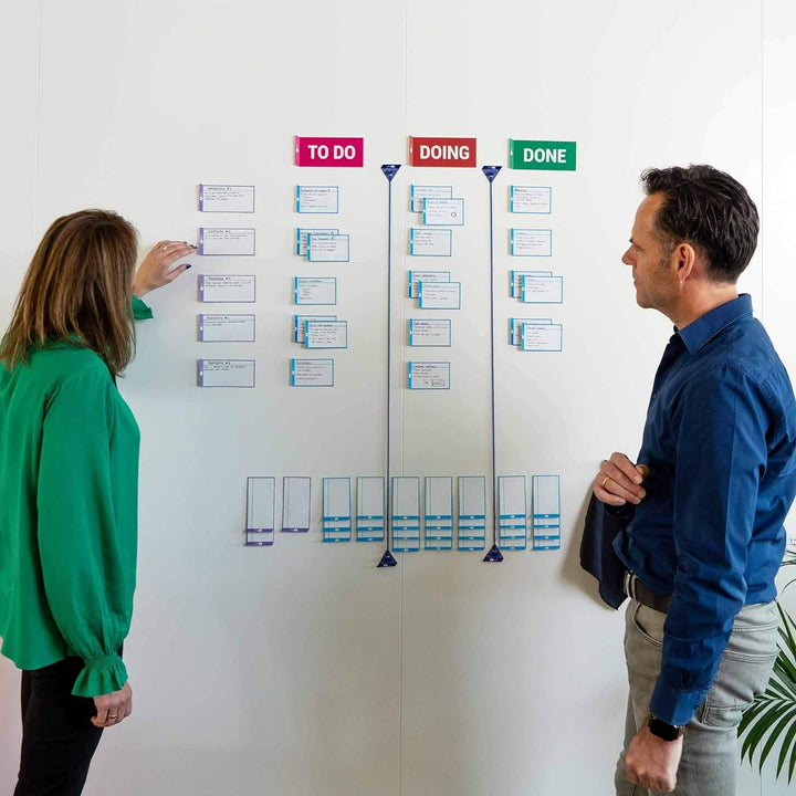PATboard Scrum board und Kanban Tafel Basis Toolset Magnetisch - Magnetkarten für agiles Projektmana