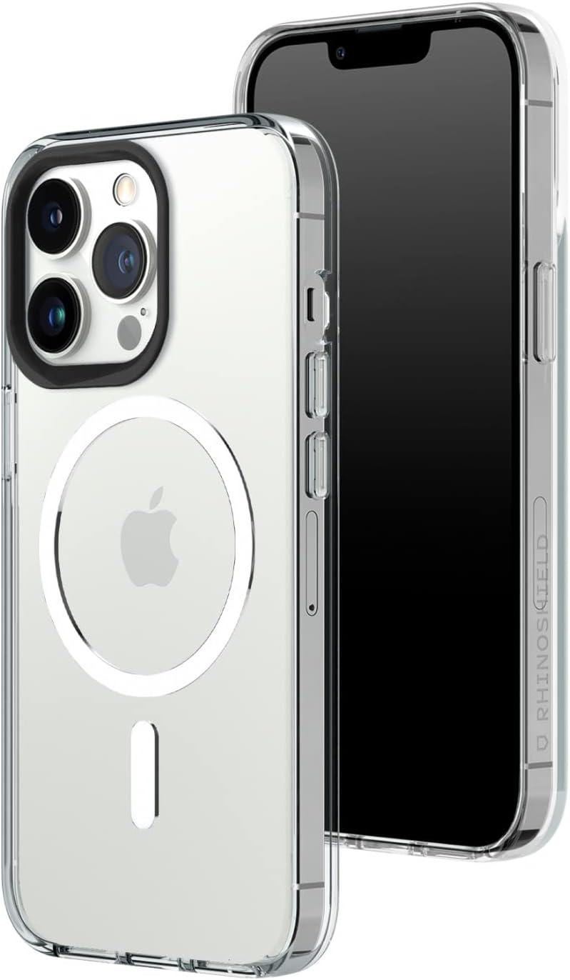 RhinoShield Clear Case kompatibel mit MagSafe für [iPhone 13 Pro] |Überragende Magnetstärke, Vergilb