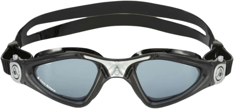 Aquasphere Aquasphere Unisex – Erwachsene KAYENNE Schwimmbrille, Black Silver Lens Dark, L Aquaspher