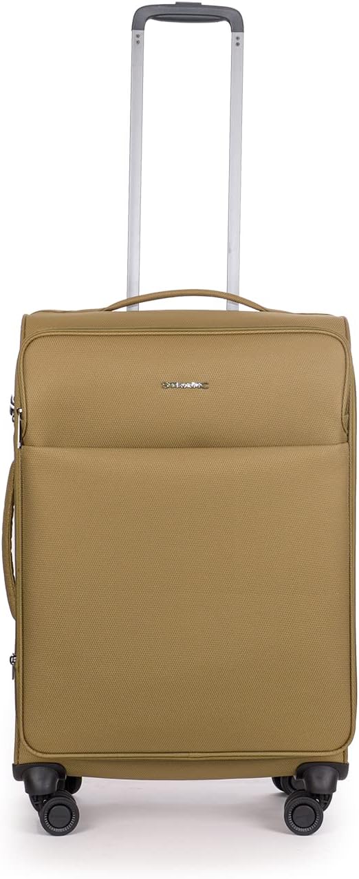 Stratic Light + Koffer Weichschale Reisekoffer Trolley Rollkoffer mittelgross, TSA Kofferschloss, 4