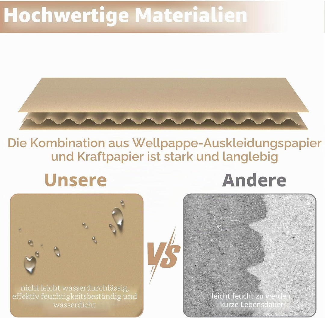 SUBTLETY 10 Stück Schuhboxen Pappkarton Schuhkiste mit Sichtfenster Klappbare Schuhschachtel aus Kra