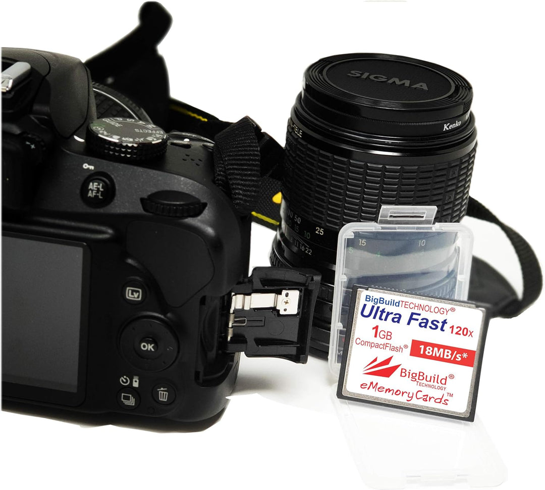 eMemoryCards 1GB Ultra Fast 18MB/s CompactFlash Speicherkarte kompatibel mit Canon 10D/20D/30D/40D/5