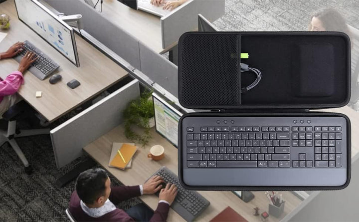 co2CREA Hülle für Logitech Signature K650 Comfort Kabellose Tastatur und Maus - Schutzhülle Case Tas