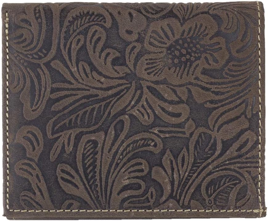 Wiener Schachtel mit RFID-Schutz Blumen-Print im Ausweis-Format mit grosser Kleingeldschütte im Vint