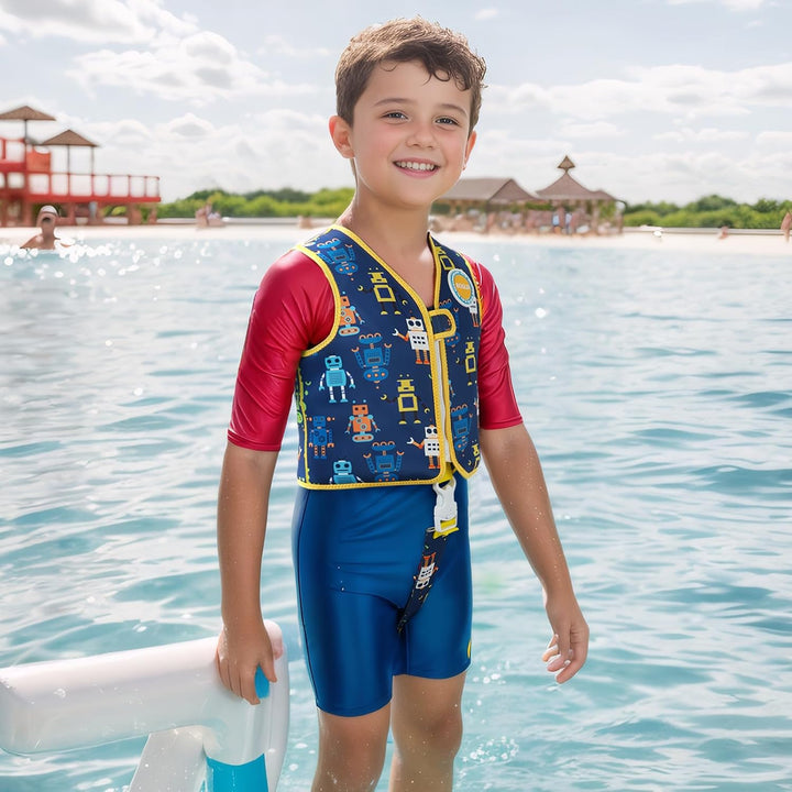 Kleinkind Schwimmjacke, Floaties für Kleinkinder, Floating Badeanzug Badebekleidung mit verstellbare