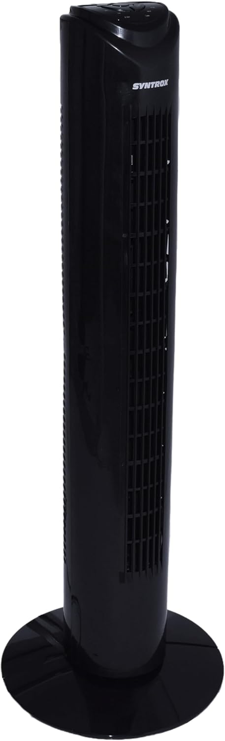 Syntrox Oszillierender Turmventilator Spruzzio | Tower Fan | Standventilator, inklusive Fernbedienun
