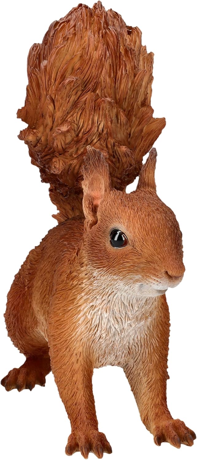 Figuren Shop GmbH Gartenfigur Eichhörnchen – Lebensechte HotAnt Figur, 22 cm, wetterfest &amp; handbemal