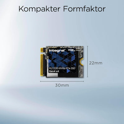Integral 1TB NVMe M.2 PCIe Gen4 x4 SSD | M2 SSD PCIe 4.0 - Read Speed bis zu 4900MB/s, Write Speed b