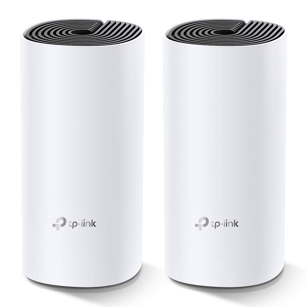 TP-Link Deco M4 Mesh WLAN Set (2er Pack), AC1200 Dual Band Router & Repeater, 2x Gigabit Ports für j