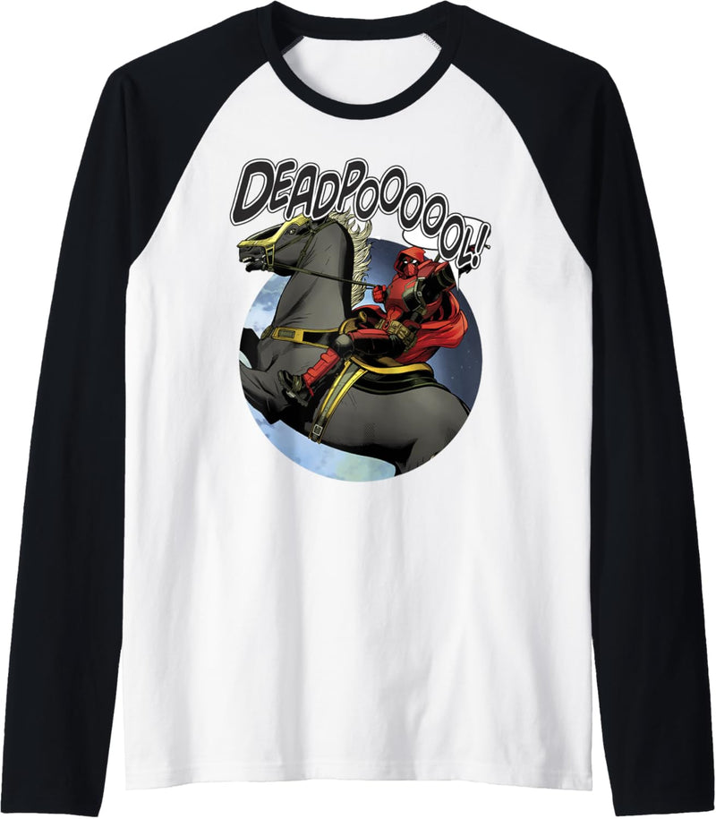 Marvel Deadpool Horseback Robin Raglan