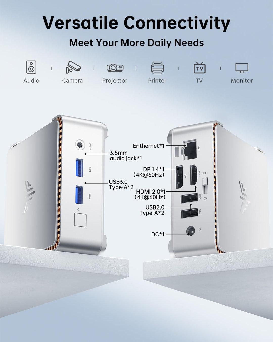 NiPoGi GK3 PRO Mini PC W11 Pro, Intel Celeron N5105 (bis zu 2,9 GHz), 16GB DDR4 512GB M.2 SSD Mini D