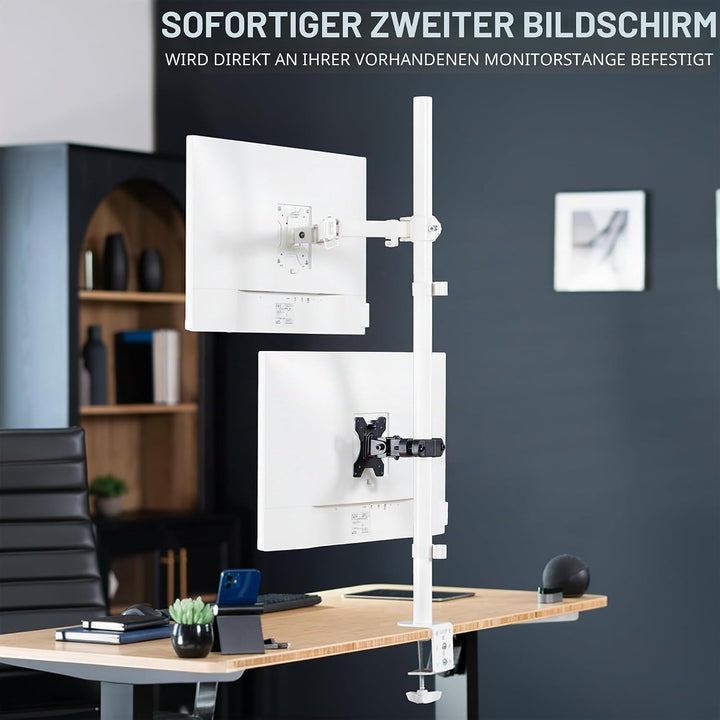 VIVO Mount-POLE01 Universal-Halterung aus Stahl mit abnehmbarer 75 mm und 100 mm VESA-Platte, passen