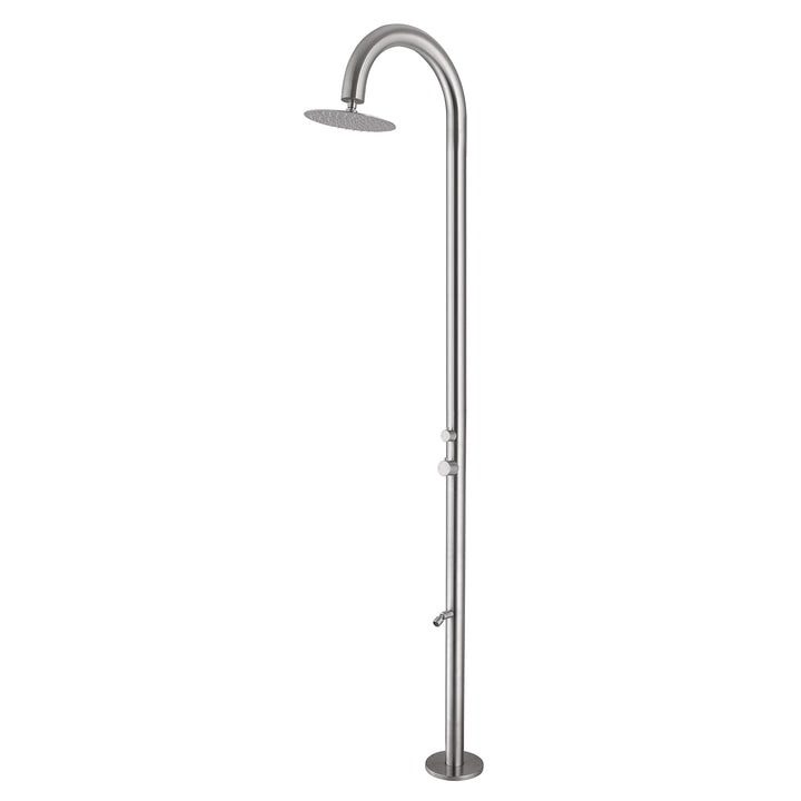 XJTNLB Gartendusche Aussendusche Freistehend Aussendusche Kalt Warm Outdoordusche Gebürsteter Edelst
