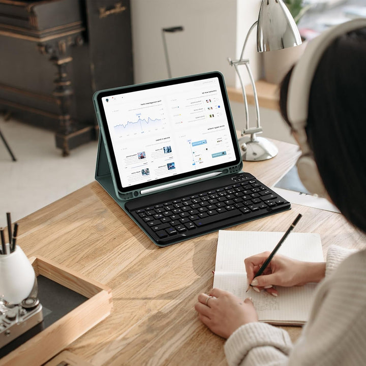 Hülle mit Tastatur für iPad Air 11 Zoll M3/M2, für iPad Air 7./6./5./4. Generation 2025/2024/2022/20