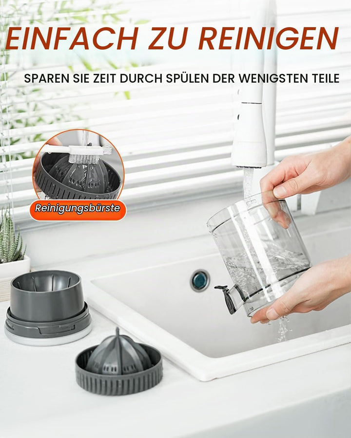 Zitronenpresse Elektrisch Orangenpresse Saftpresse Elektrisch Zitruspresse Tragbare USB-Aufladung Ju