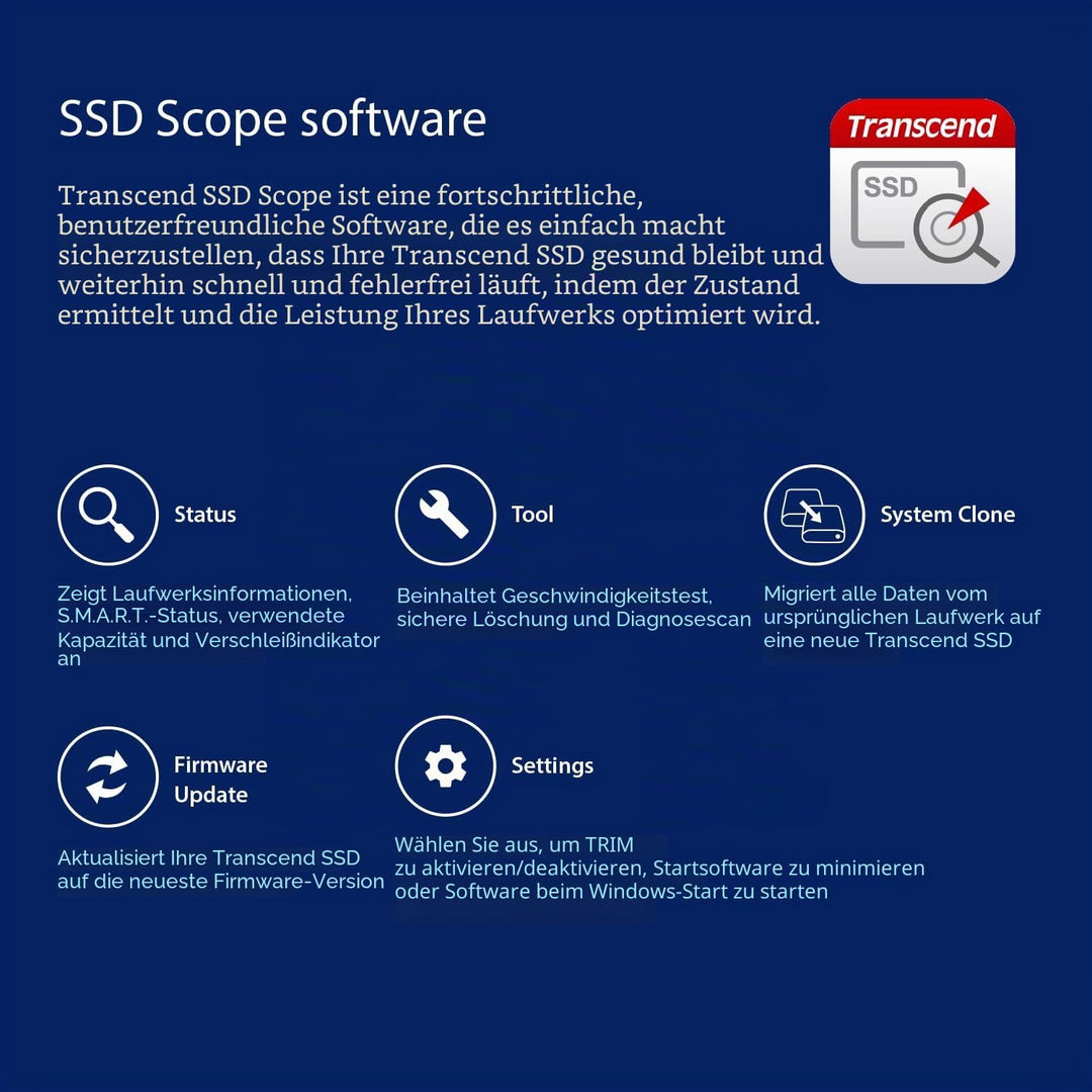 Transcend Highspeed 32GB interne 2.5” SSD (≠HDD) SATA III 6Gb/s, Langlebig und schnell, für Aufrüstu