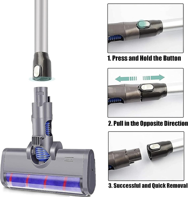 Italdos Teleskop-Verlängerungsrohr aus Aluminium für Dyson DC45 DC58 DC62 DC61 V6 Trigger Verlängeru