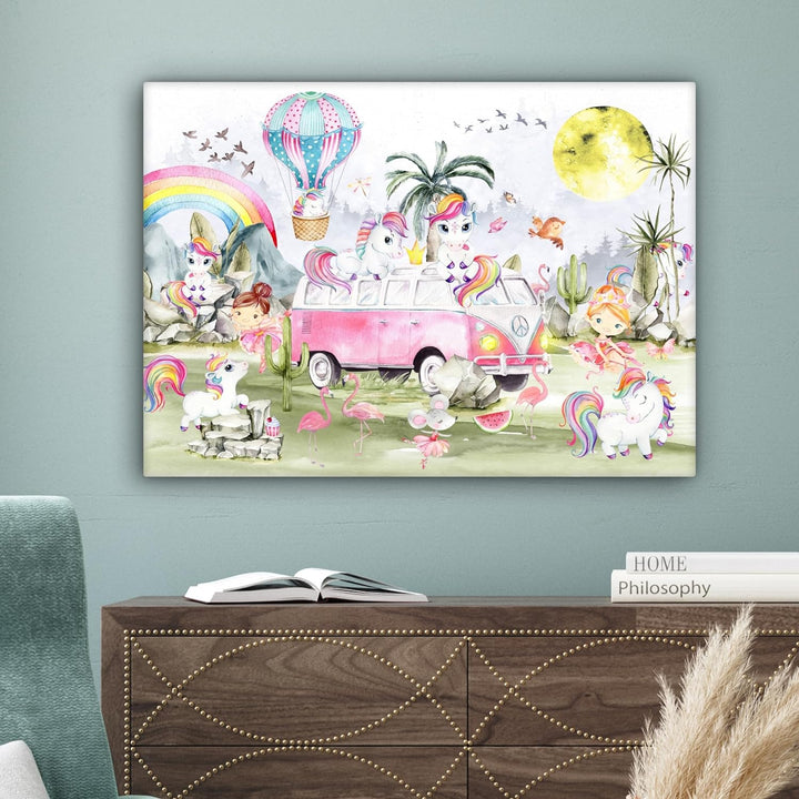 MuchoWow© Leinwände 70x50 cm Wall Decoration Bilder Kinderzimmer Mädchen Pictures Canvas Painting Wa