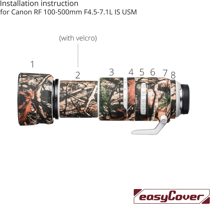 easyCover - Lens Oak - Objektivschutz - Schutz für Ihr Kameraobjektiv - Canon RF 100-500mm F4.5-7.1L