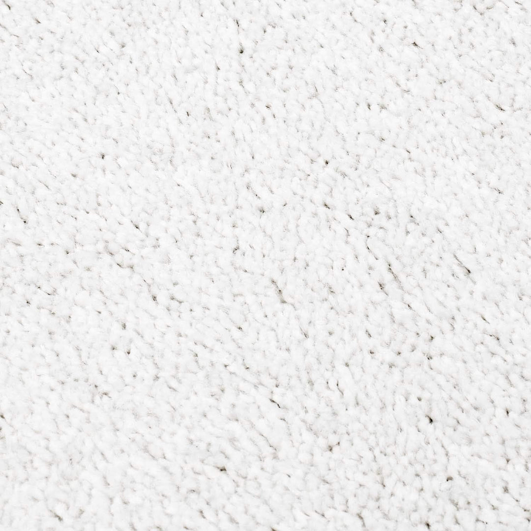 carpet city Teppich-Läufer Einfarbig Uni Flachfor Soft & Shiny in Weiss für Wohnzimmer; Grösse: 80x1