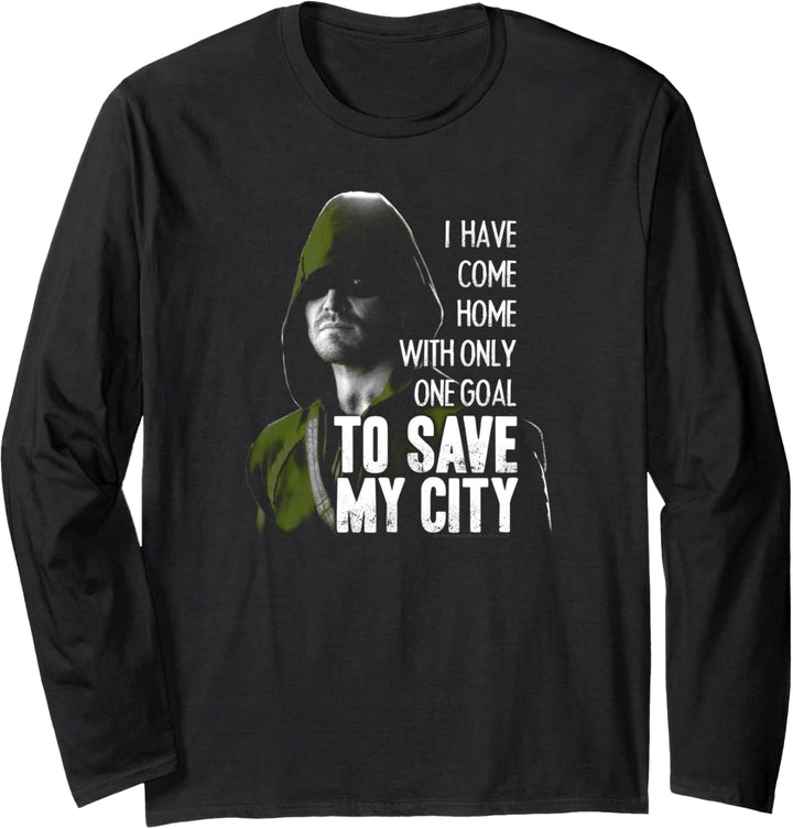 Arrow TV Series Save My City Langarmshirt