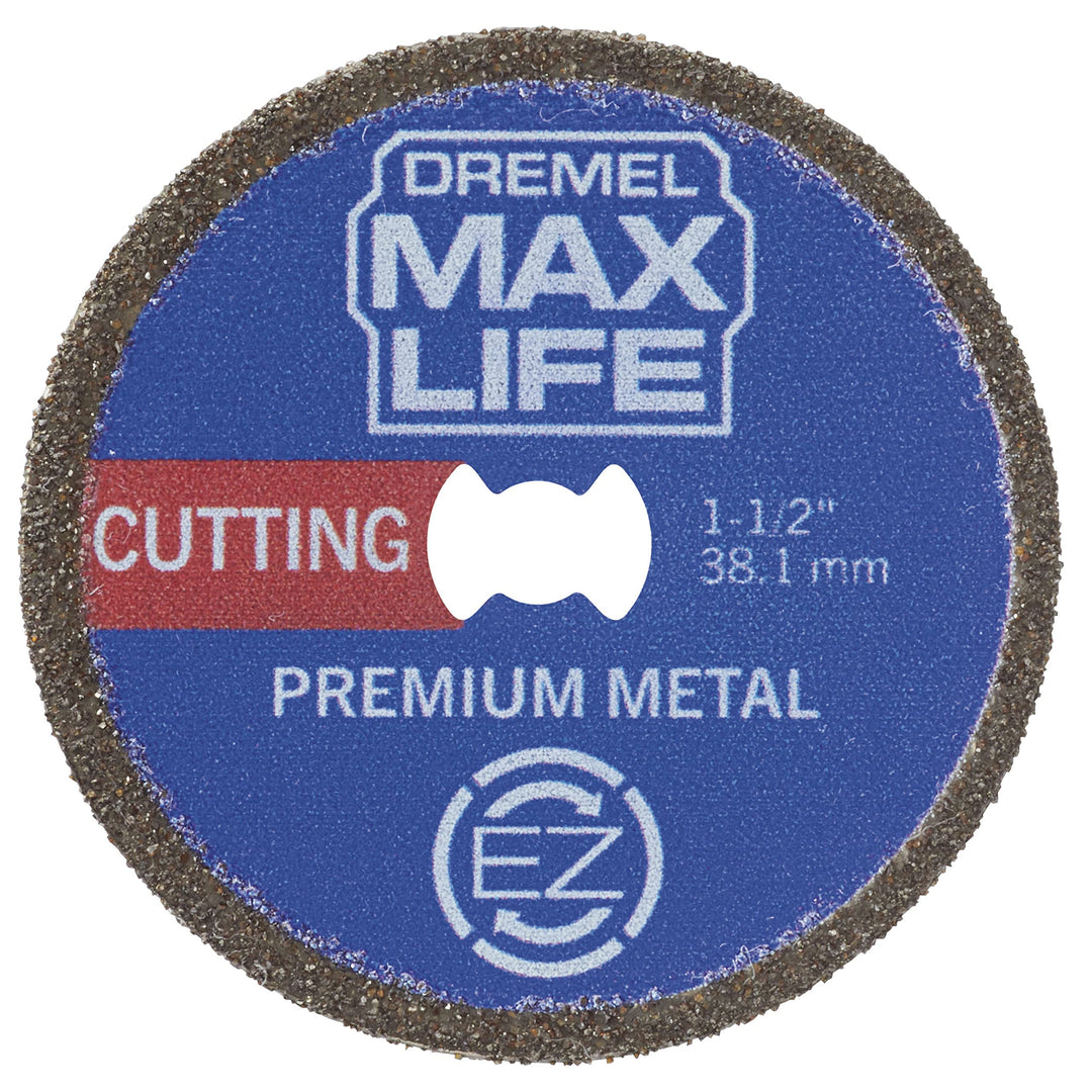Dremel Max Life EZ506HP Hochleistungs-Metallschneidrad, 38,1 mm, Blau EZ Lock - Max Life Schneiden v
