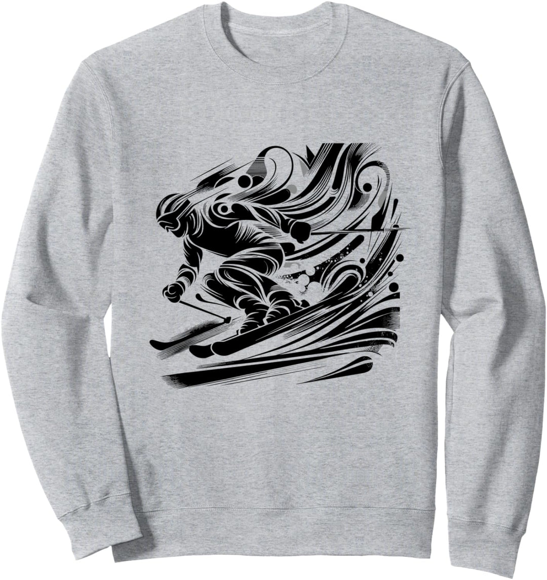 Schi fahren Skifahrer Outfit für Damen und Herren Schifahren Sweatshirt