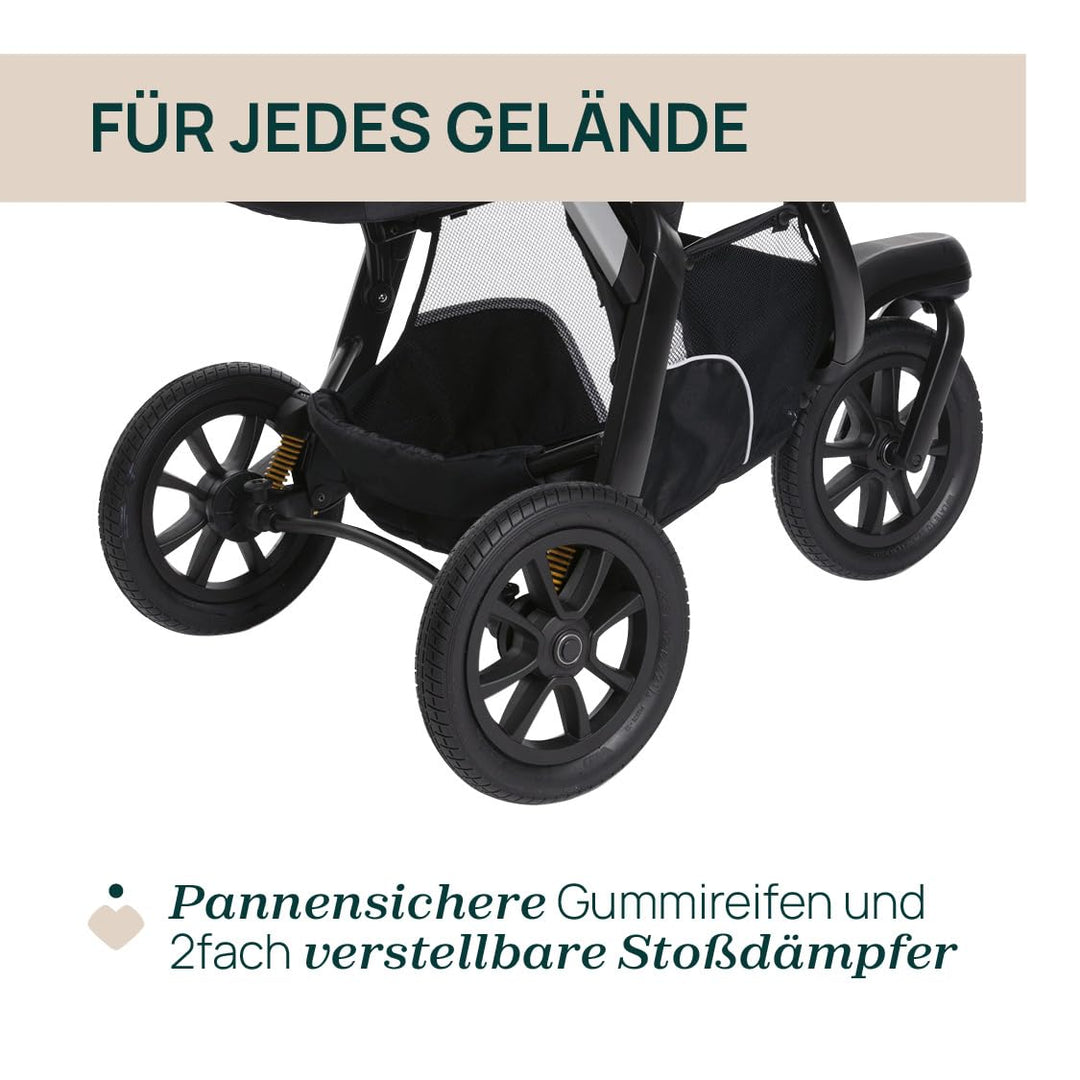 Chicco Activ3 Kinderwagen mit 3 Rädern, funktional und leicht zu steuern auf allen Untergründen, bre