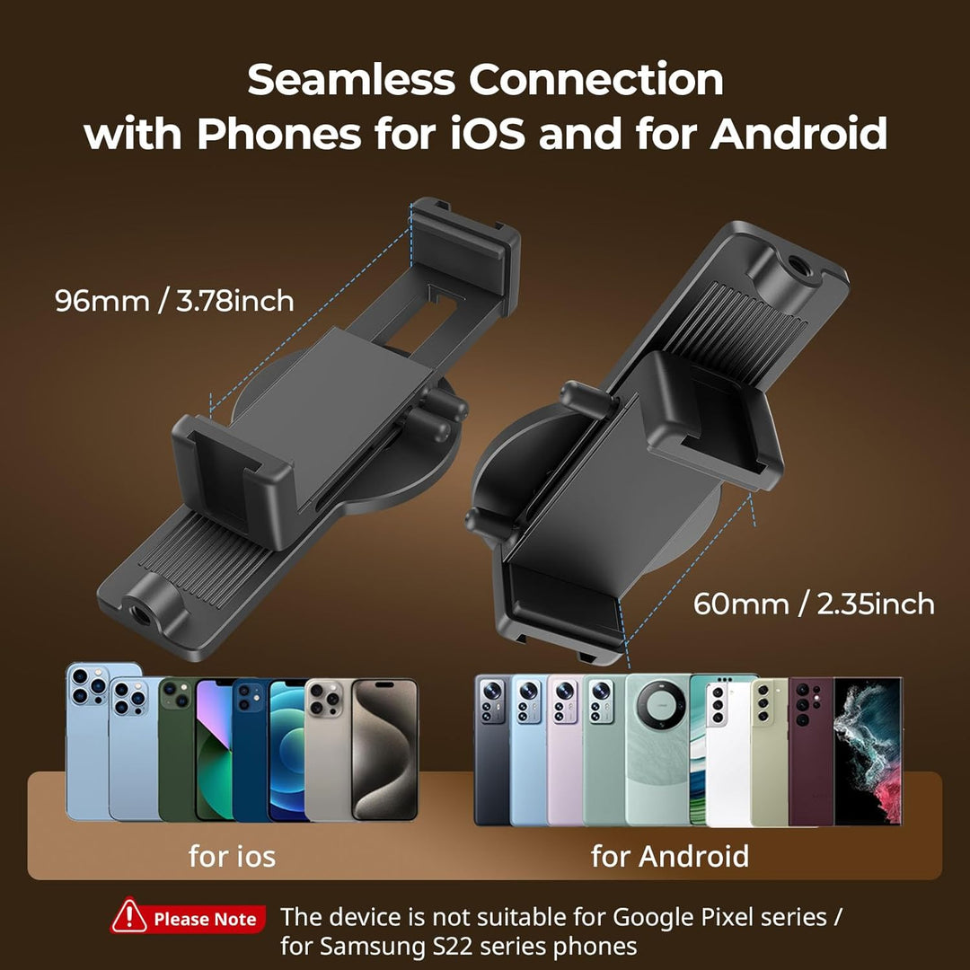 SMALLRIG Wireless Monitor, Magnetischer Selfie Monitor für iPhone/Android, Telefonmonitor mit Blitzs