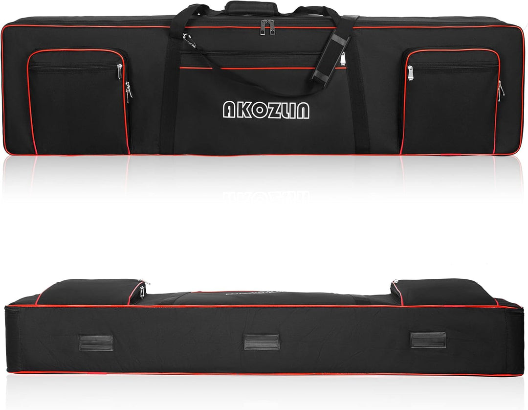 AKOZLIN 49/61/76/88 Slim/88 Key Keyboard Case Electric Piano Keyboard Bag Portable Keyboard Gig Bag